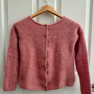 Sézane Gaspard Cardigan in Rosewood
